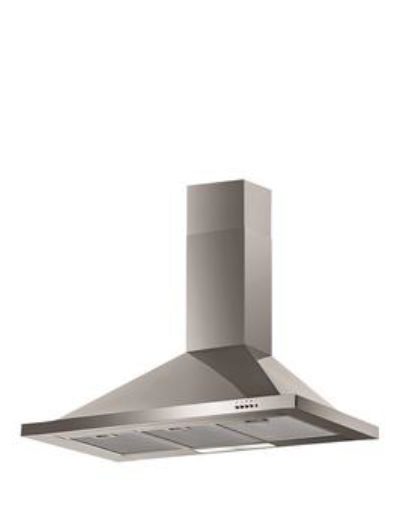 Baumatic F100.2Ss 100Cm Chimney Cooker Hood - Stainless Steel